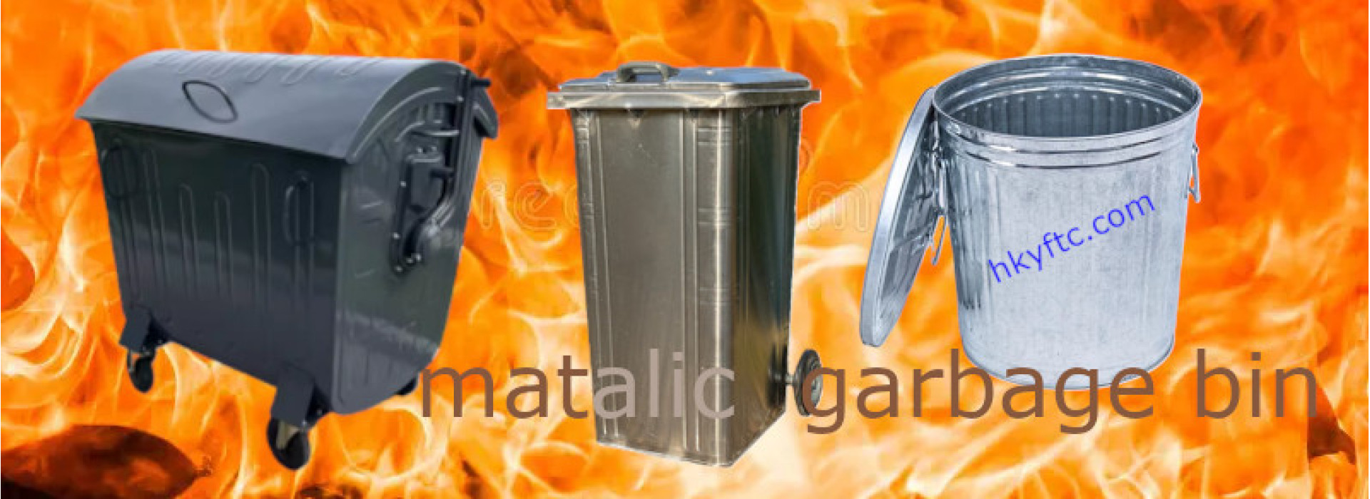 metallic-garbage-bin